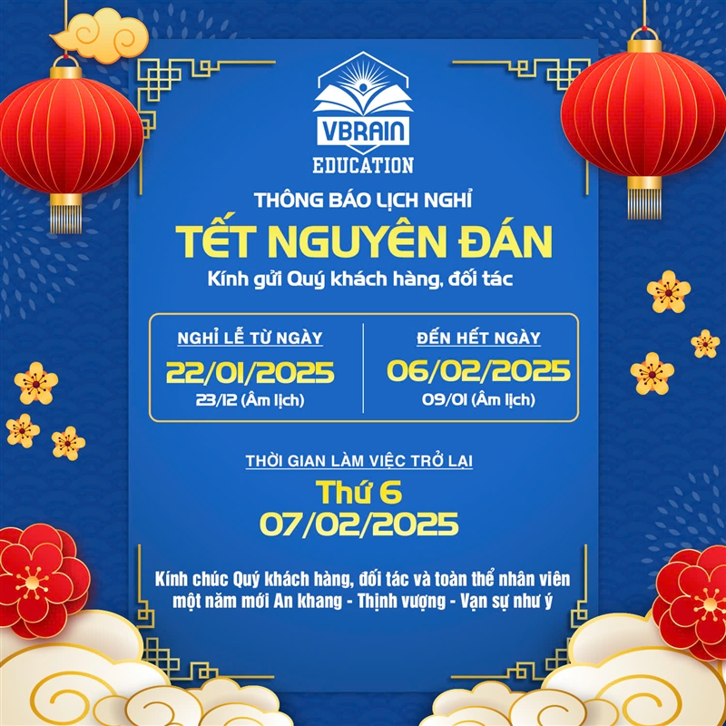 Thông báo nghỉ Tết Nguyên Đán 2025