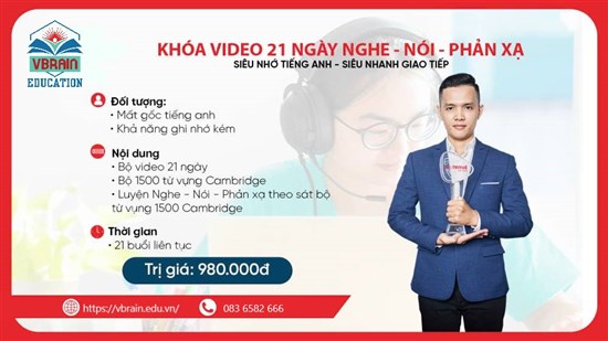 KHÓA HỌC VIDEO 21 NGÀY: NGHE - NÓI - PHẢN XẠ